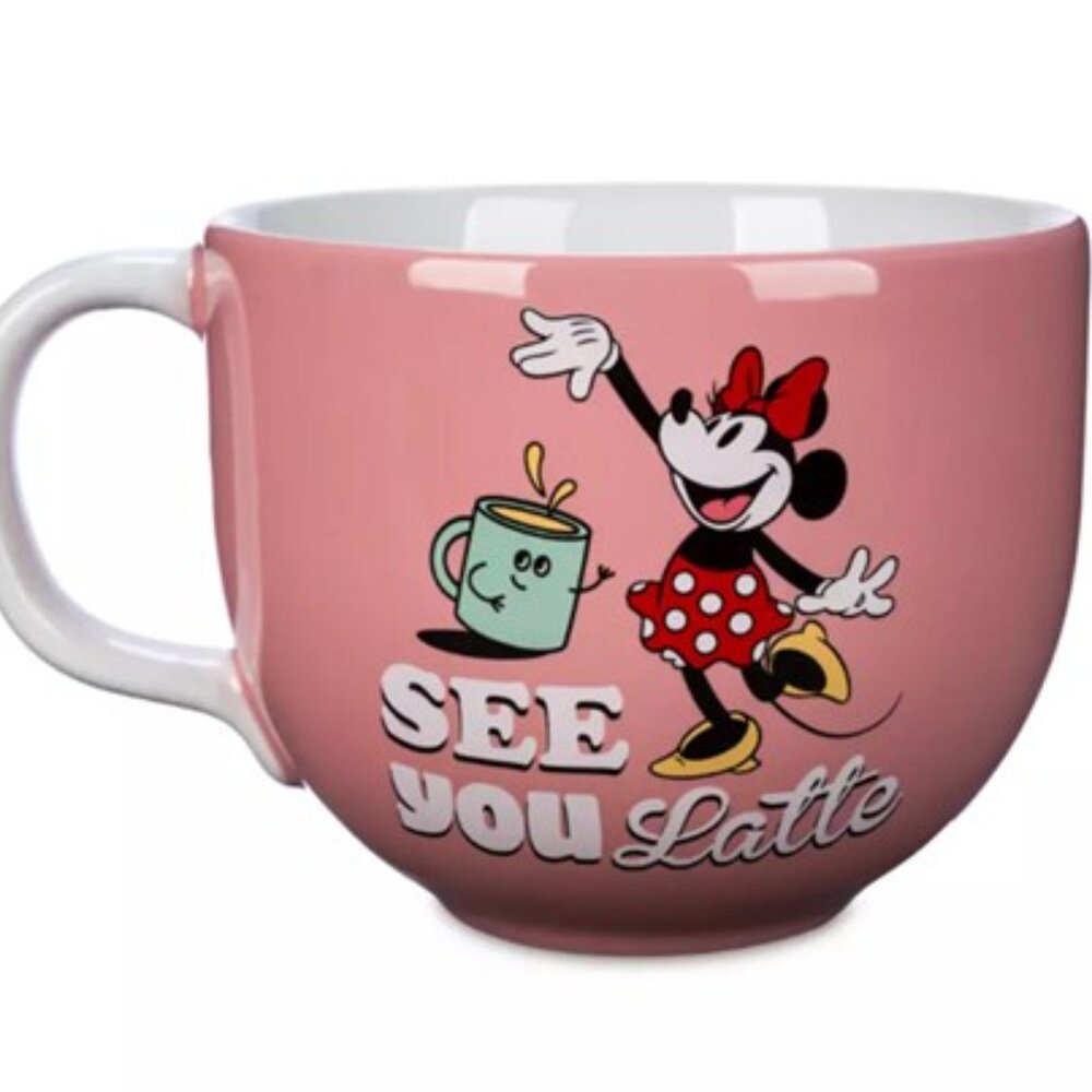 DISNEY Minnie Mouse “See You Latte” Coffee / Soup Mug BRAND NEW &‎ CUTE! - Picture 3 of 5